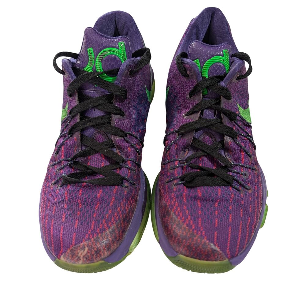 Nike KD 8 Basketball Sneakers Purple Volt Green Men's Size 9